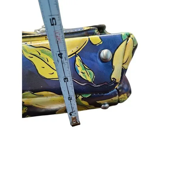 Patricia Nash Leandra Lemon Crossbody Bag Leather Limon - Picture 5 of 11